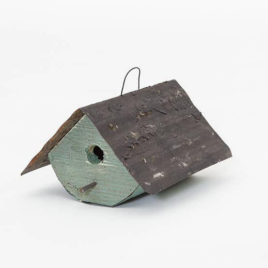 Flying Heart Threads - Wholesale Bird House - Reclaimed Wood and Metal Wren House Flat Bottom (SM11B)4