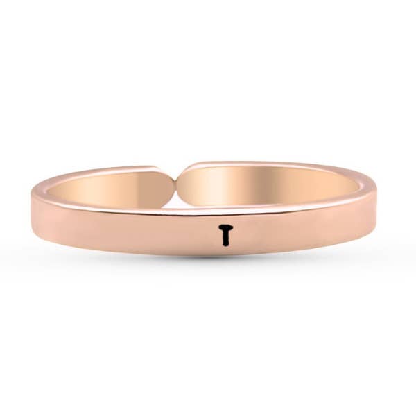Camilla Limón - Wholesale Band/Stacked Ring - Initial Adjustable, Personalized, Engraved Stacking Ring60