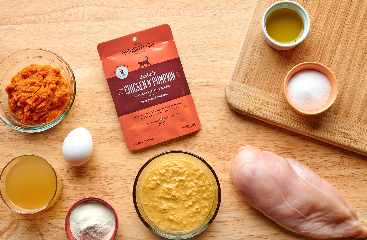 Portland Pet Food Company - Wholesale Pet Food - Cat - Luke's Chicken N' Pumpkin Human Grade Fresh Wet Food 5