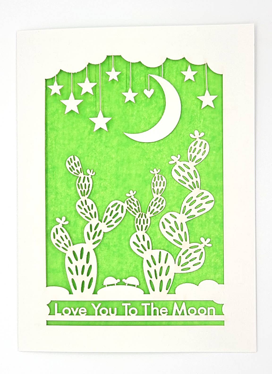 two hermanas - Venta al por mayor Tarjetas de amor - Te quiero a la Luna - Cactus6