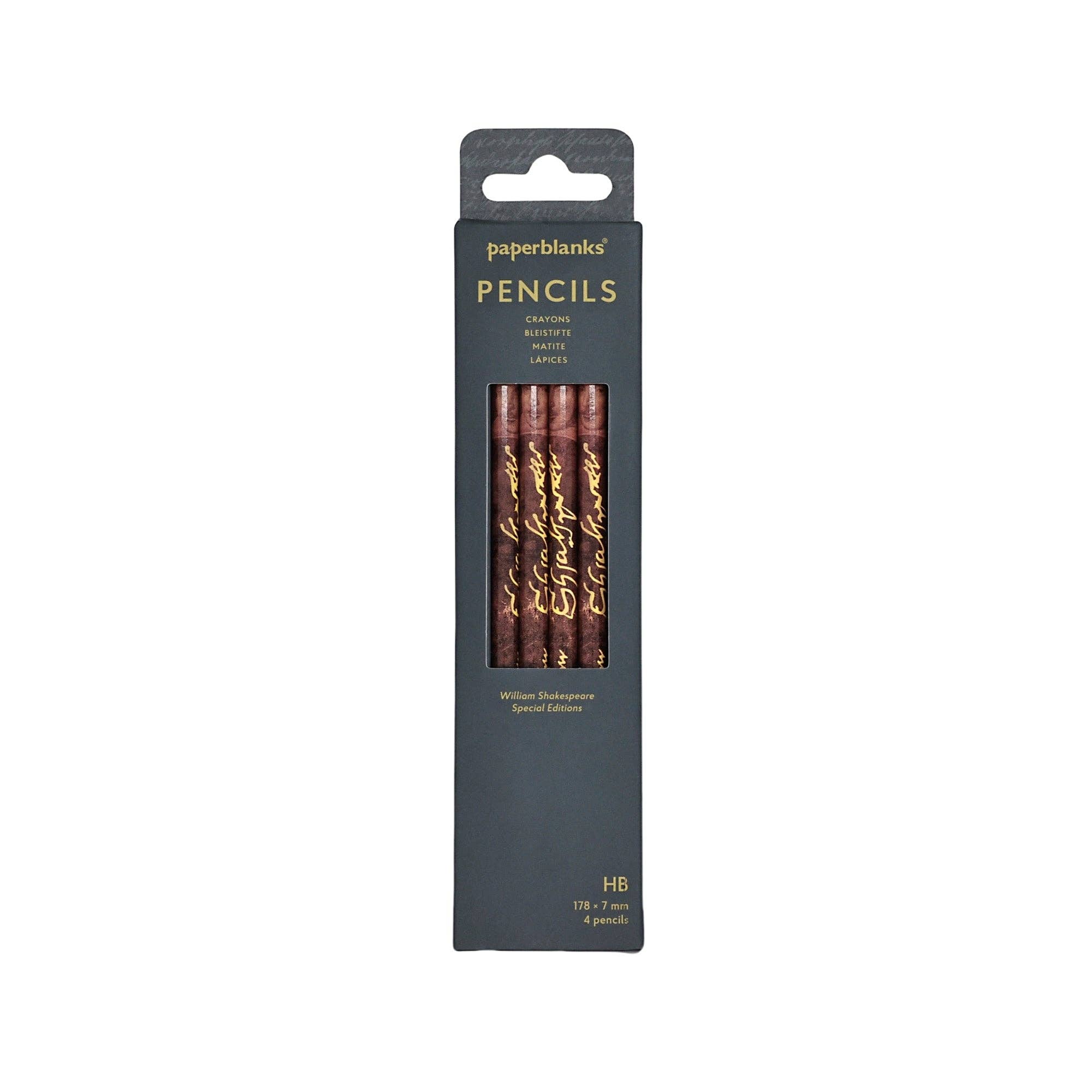 Chronicle Books - Wholesale Pencil - Paperblanks William Shakespeare 4-Pack Pencils0