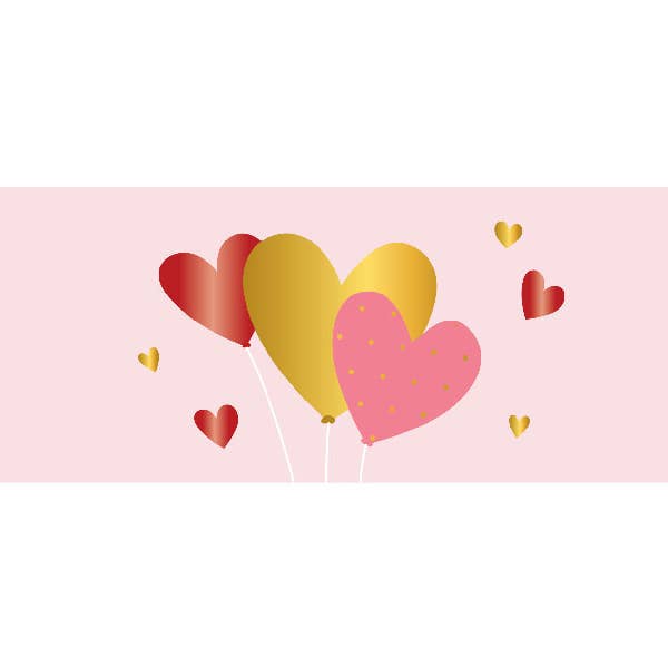 Up With Paper - Wholesale Love Card - Love Balloons Panoramic Pop-Up Card With Light