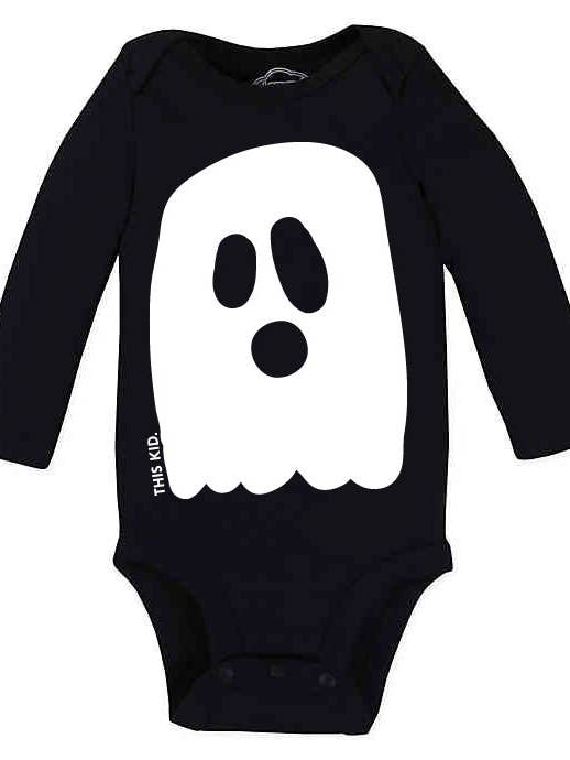 THIS KID SUPPLY CO. - Chosty Onesie - White on Black (Infant Sizes) for wholesale by This Kid Clothing Co.