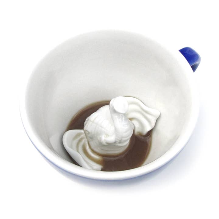 Elefante | Caneca de Surpresa em Cerâmica (325 ml, Azul Cobalto) por atacado de Creature Cups