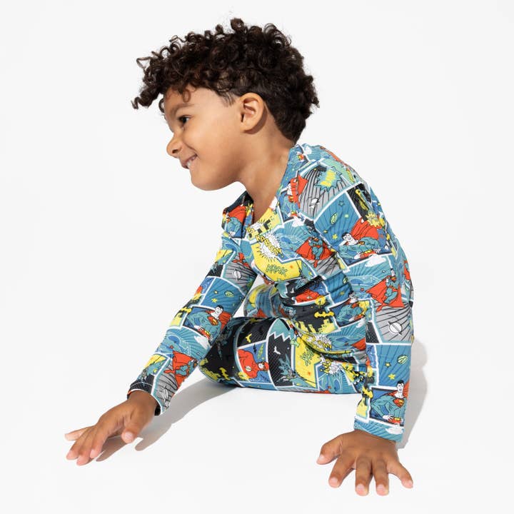 Bellabu Bear - Wholesale Sleepwear Set - Kids - Justice League Heroes Bamboo Kids Pajamas