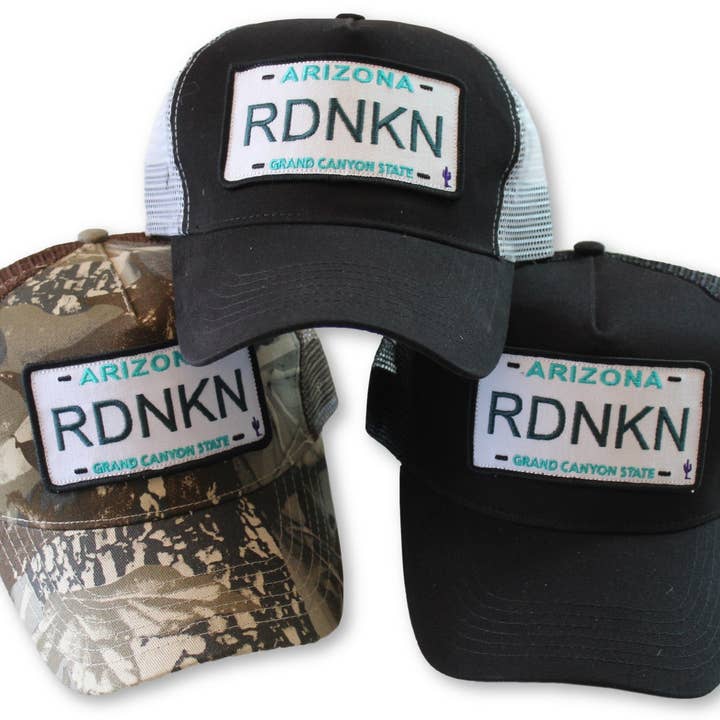 Arizona RDNKN Mesh Snapback Trucker hat for wholesale by RDNKN Clothing and Apparel