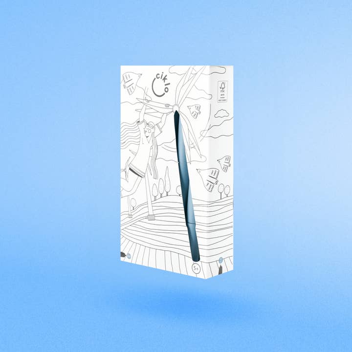 ciklo - 12 miljövänliga blå pennor för wholesale av kotmo