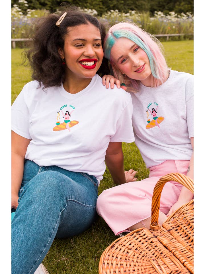 Limpet Store - Wholesale T-Shirt - Women's - Carbs Club Embroidered T-Shirt