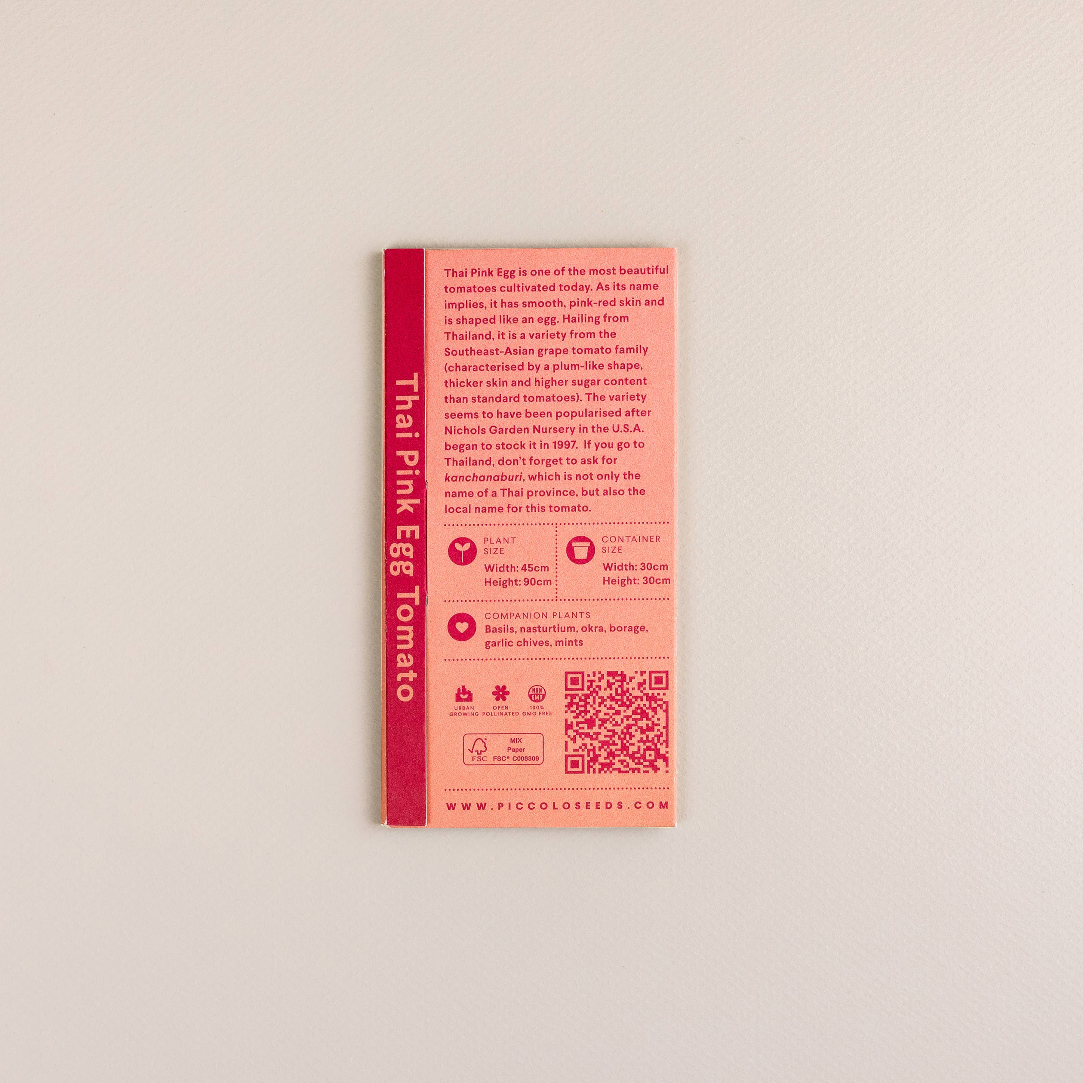 Piccolo Seeds – wholesale Plant seeds – Tomato Thai Pink Egg2