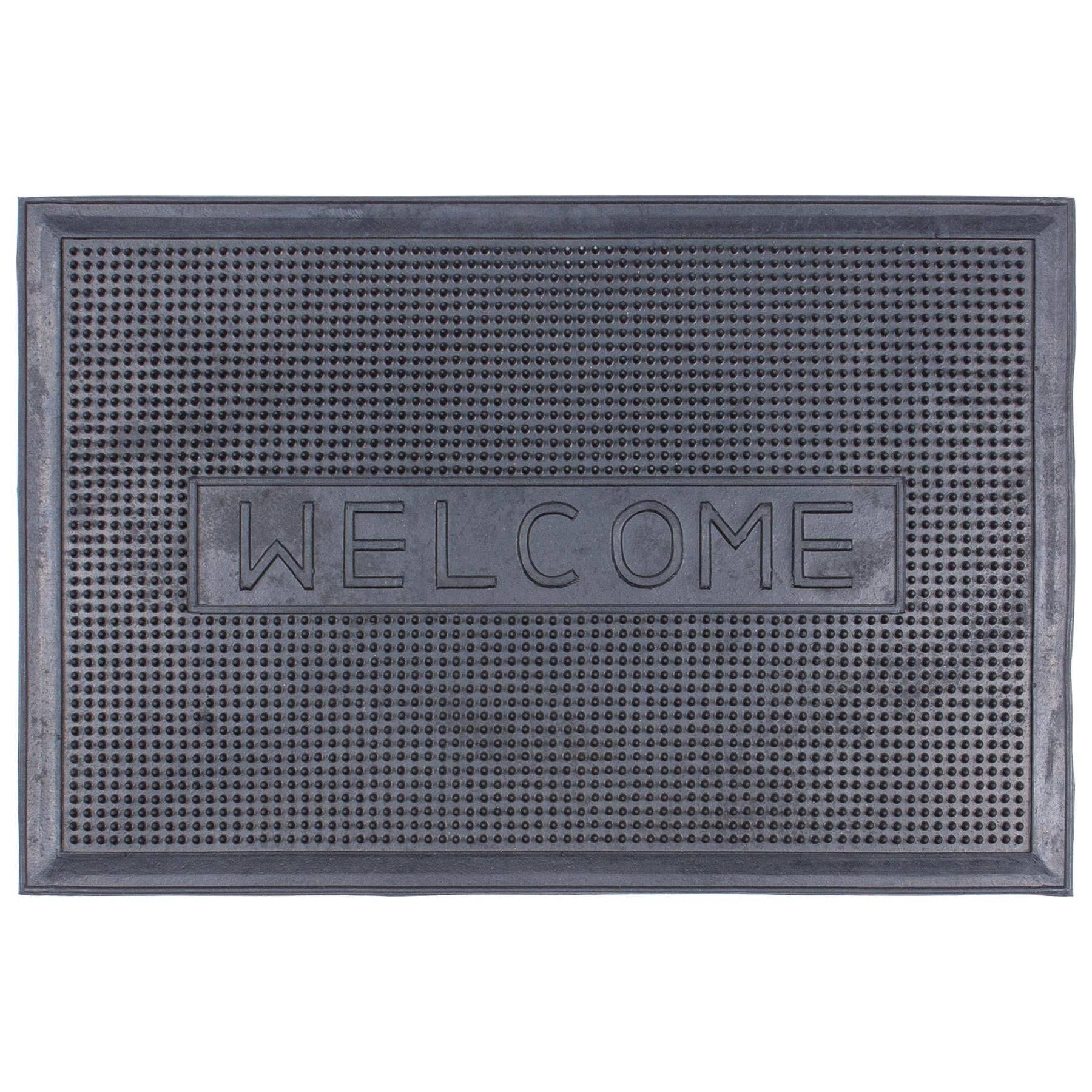 Rinkit Ltd – wholesale Door mat – 60cm x 40cm Welcome Heavy Duty Rubber Door Mat - By Nicola S0