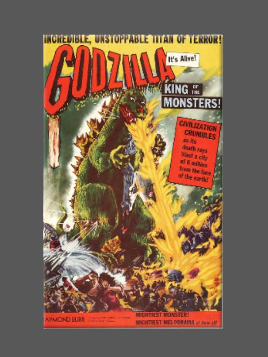Godzilla magnet, knap og spejl – King of the Monsters for engroshandel hos Ba Ba Buttons