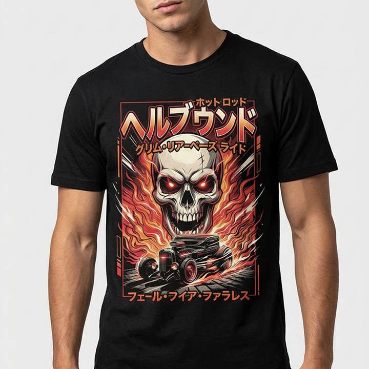 Hellbound Ride Car T-Shirt for wholesale by YUJIN CLOTHING