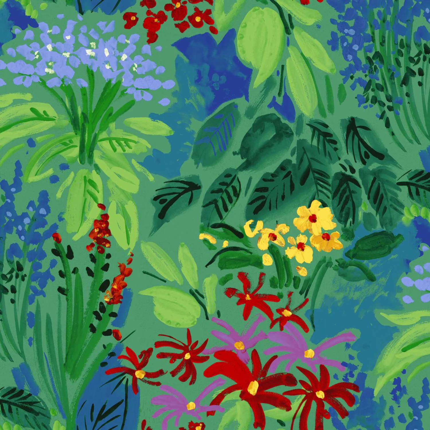 JAMS World - Wholesale Shirt - Men's - Big & Tall Men's Retro Shirt - Sea Flower1