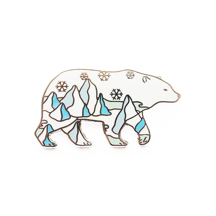 Polar Bear Pin for wholesale by Shoal