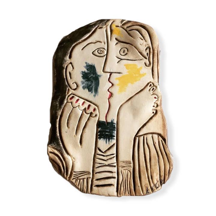 Picasso-THE KISS 1979 -door Asi.K.Talitta op Fine Clay Art voor wholesale door TALITTA