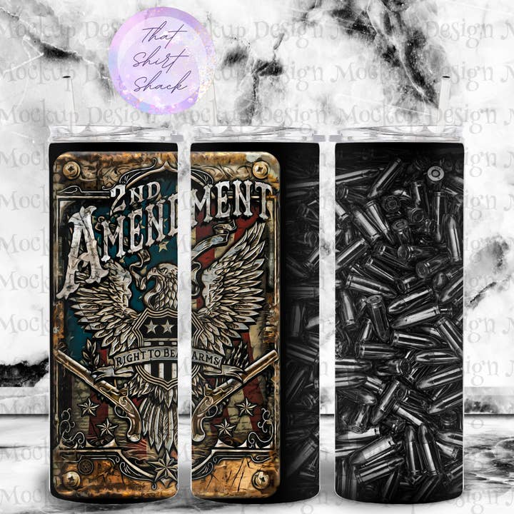 2nd Amendment Patriotic Tumbler for wholesale by That Shirt Shack