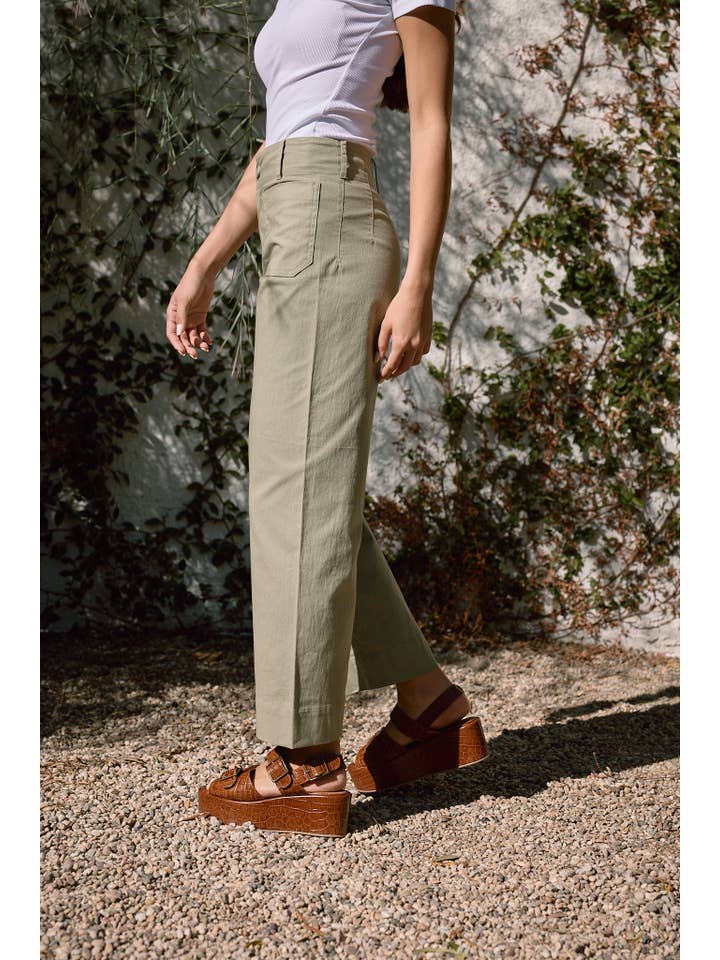RAISONNEL - Wholesale Pants - Women's - SPAN ANKLE WIDE PANT - RB1036