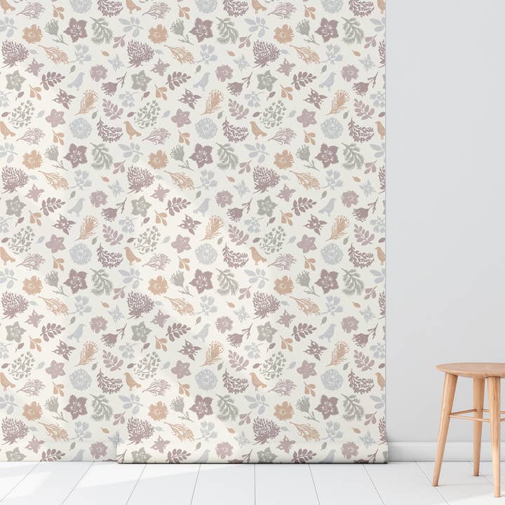 Ivory & Wheat Wallpaper for wholesale by Everett Park