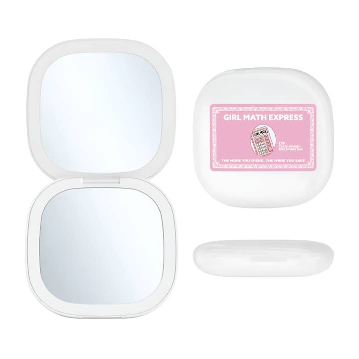 Compact/LED Mirror - Girl Math Express for wholesale by Toss Designs