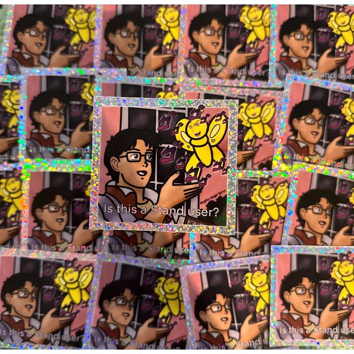 Angelic Angel Gifts - Wholesale Sticker - Glitter Jojo Stand User Sticker6