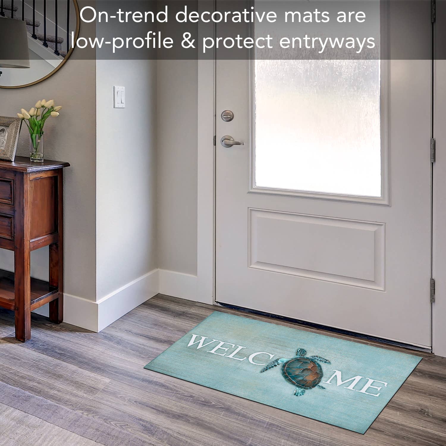 CounterArt/Highland Home/Thirstystone - Vente Paillasson - Tapis d'entrée intérieur/extérieur Sea Turtle Welcome4