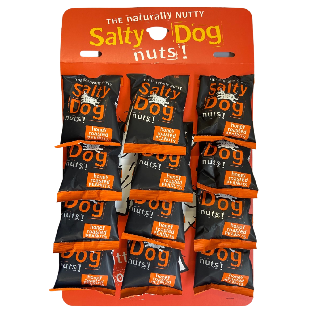 Salty Dog Brands Ltd - Wholesale Nuts - Salty Dog, Honey Roasted Peanuts 24 x 45g (pub card)1