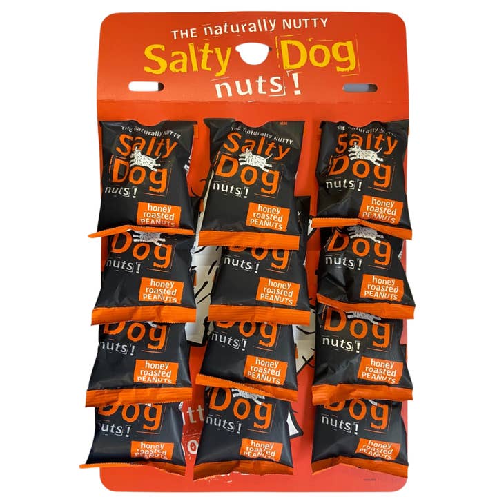 Salty Dog Brands Ltd - Wholesale Nuts - Salty Dog, Honey Roasted Peanuts 24 x 45g (pub card)1
