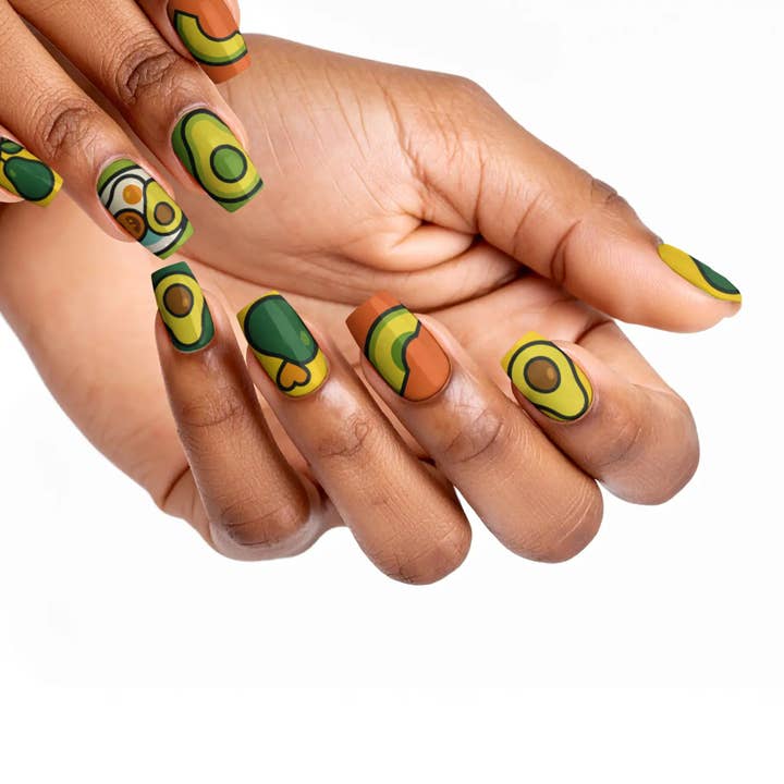 FYNE BODY - Wholesale Press-on/fake nails - Avocado Blossom Delight Avocado Press-On Nails86