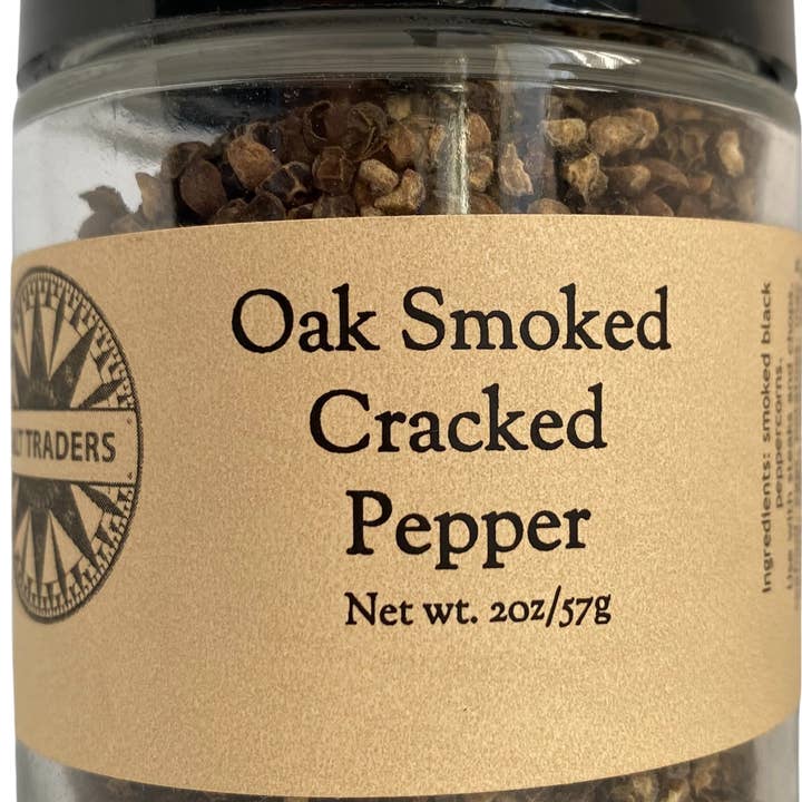 Oak Smoked Cracked Pepper for wholesale by Salt Traders