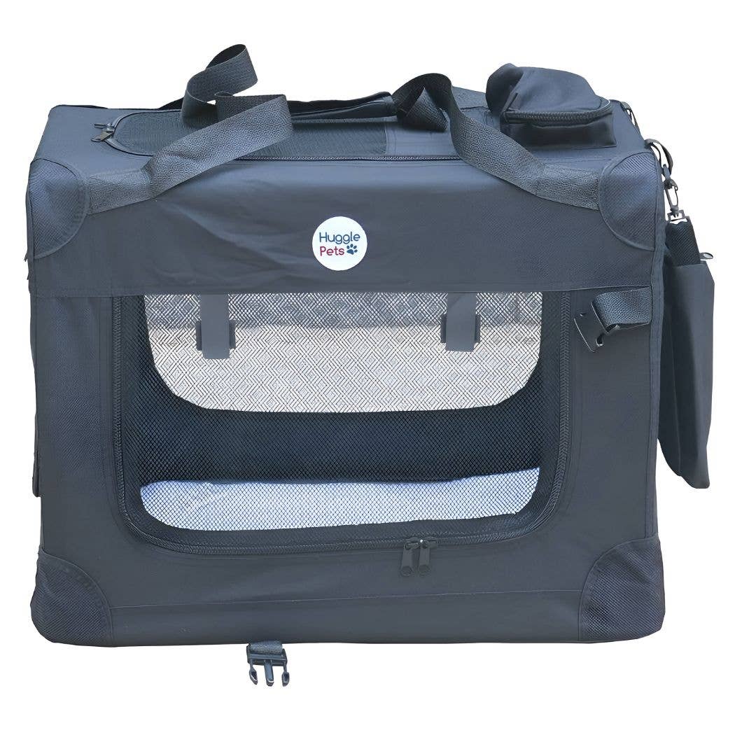 HugglePets - Vente Caisse de transport – chat et chien - Sac de transport pliable HugglePets en tissu pour animaux25