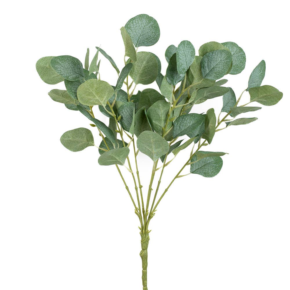 Factory Direct Craft – wholesale Konstgjord växt – 18" Konstgjord Silver Dollar Eukalyptus Grönska Lövbuske4