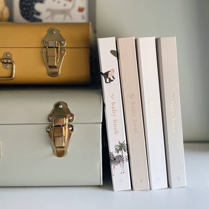 Blush And Gold – wholesale Memory book – Child & baby – My Baby Book (Safari) luxury keepsake memory book + box