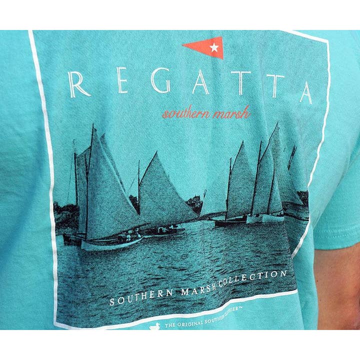 Southern Marsh - Wholesale Screen Printed T-Shirt - Women's - Regatta Flag Tee5