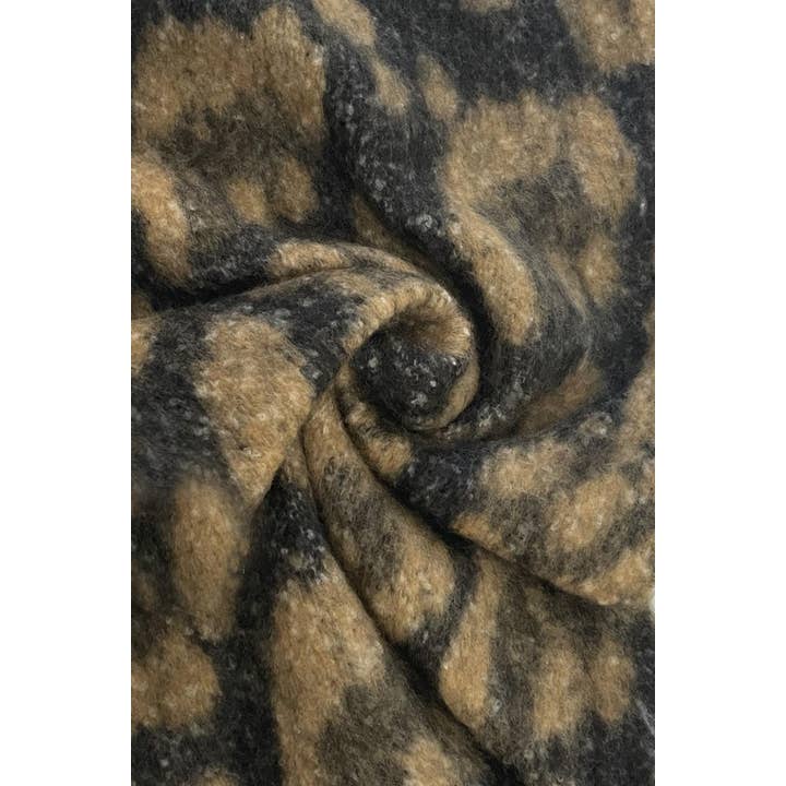 Fashion Scarf World - Wholesale Scarf – Women's - Leopard Print Chunky Tassel Blanket Wrap1