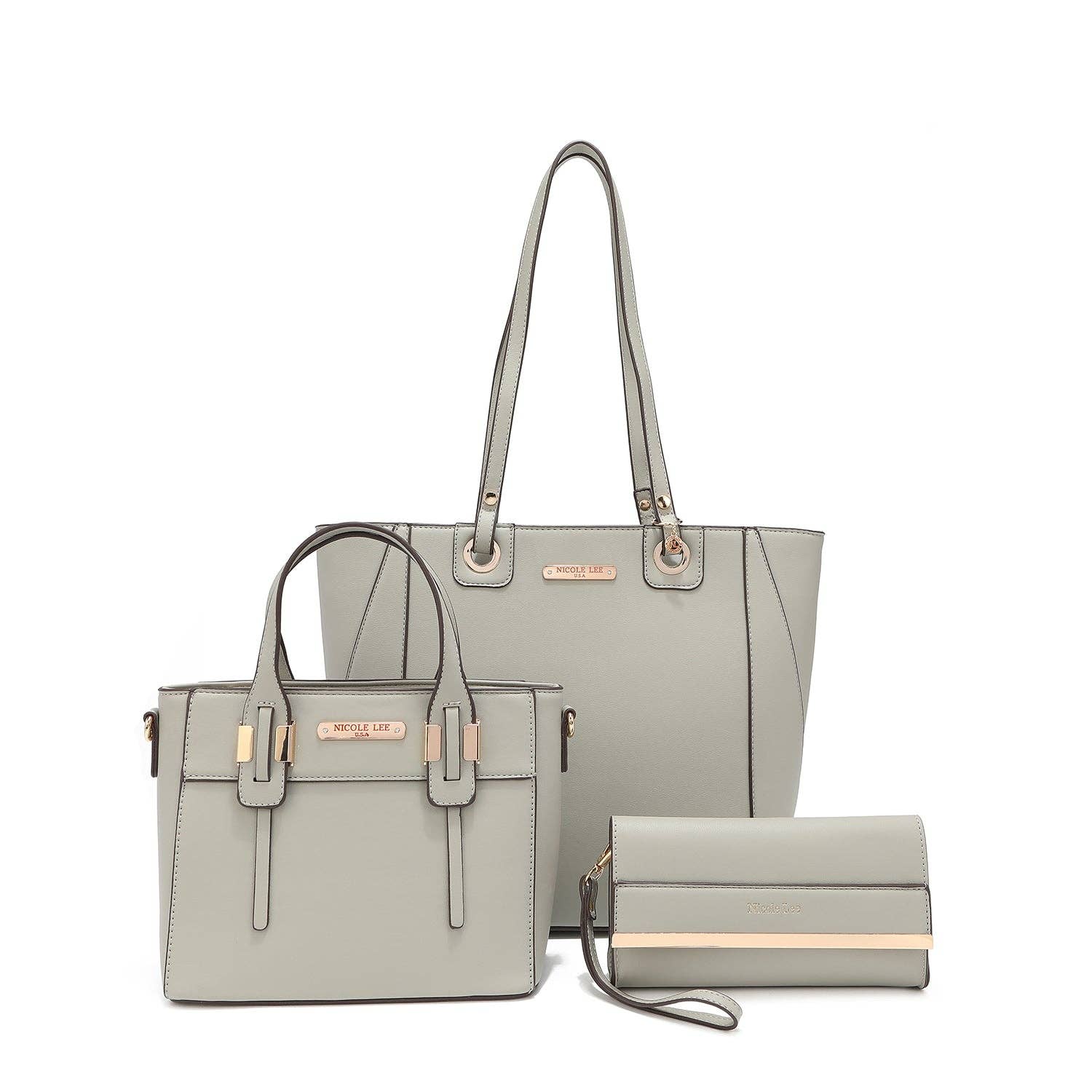 Nicole Lee - Wholesale Shoulder Bag - Women's - CONJUNTO DE 3 PIEZAS (Shopper, Bolso pequeño, Neceser)52