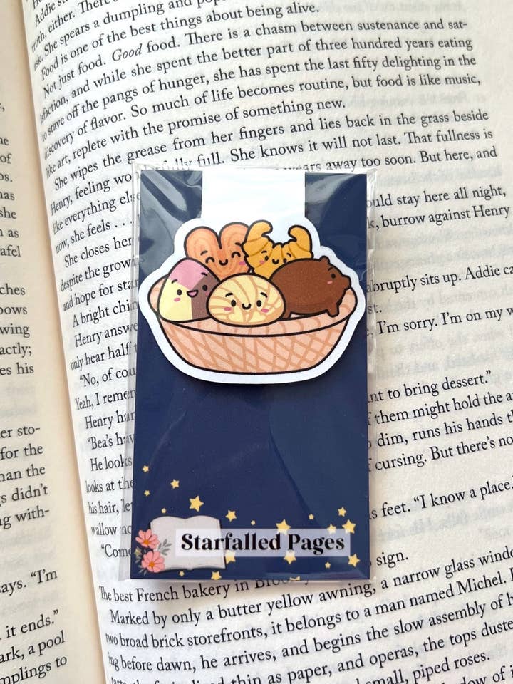 Mexikansk brödkorg (Pan Dulce) - magnetiskt bokmärke för wholesale av Starfalled Pages