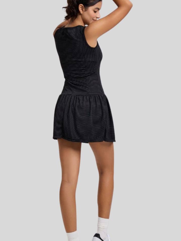 Sodalemon - Wholesale Athletic dress – Women′s - Striped quick-drying tennis sports dress6