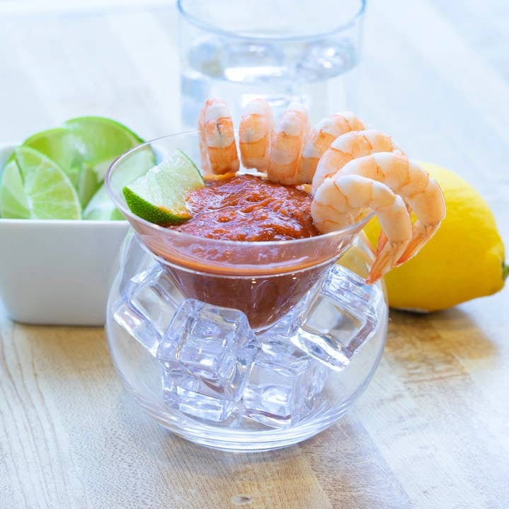 Lemonsoda - Wholesale Cocktail/Liquor Glass - Stemless Martini Glasses with Chiller (7oz) (1pc)
