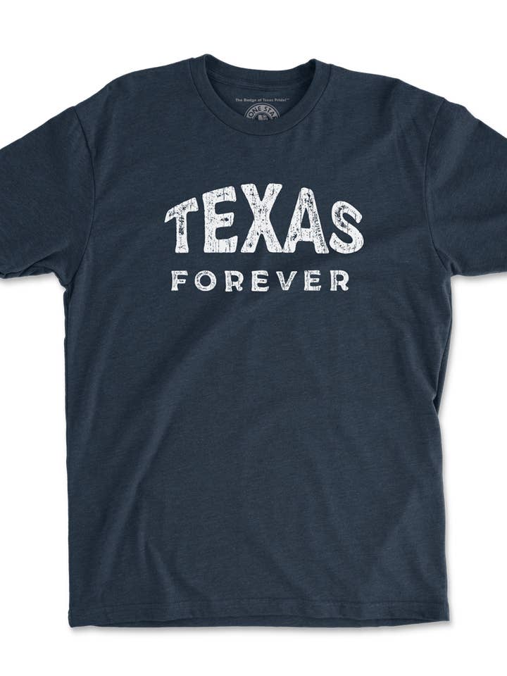 Midnight Navy Texas Forever T-Shirt for wholesale on Faire