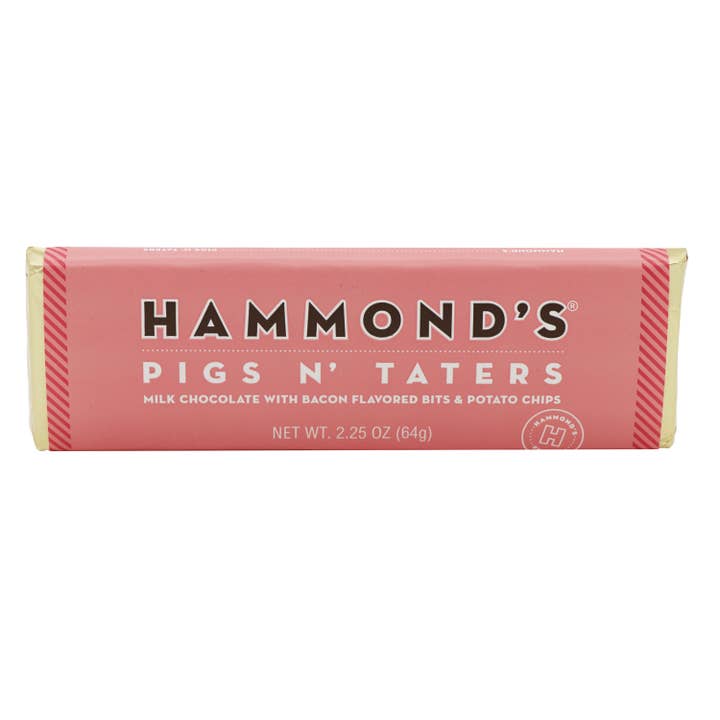 Grandpa Joe's Candy Shop - Wholesale Chocolate Bar - Hammond's Pig N' Taters, 2.25oz, 12ct Case
