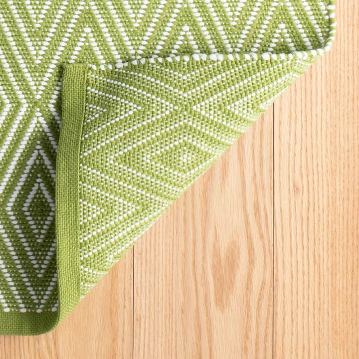 Annie Selke - Wholesale Area Rug - Diamond Handwoven Indoor/Outdoor Rug | Sprout/White6