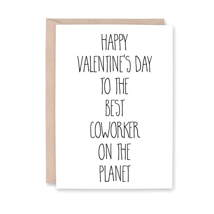 Happy Valentine's Best CoWorker on the Planet for wholesale by Striped Hat Studio