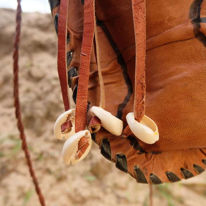 BATIK BOUTIK – wholesale Crossbody bag – Women's – BROWN LEATHER BAG AFRICAN MASK HOME DECOR ACCESSORY GENUINE LEATHER GIFT4