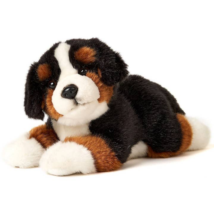 Uni Toys - Wholesale Knuffels - Kinderen en baby - Puppy van de Berner Sennenhond, liggende knuffel/knuffel
