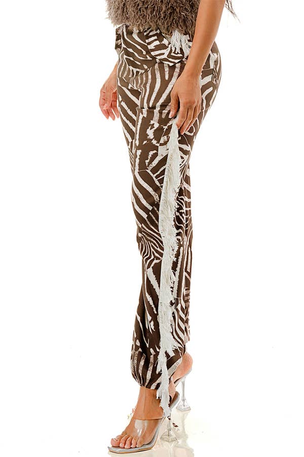 MULTI Plus Side Tassels Waistband Side Pockets Pants for wholesale on Faire1