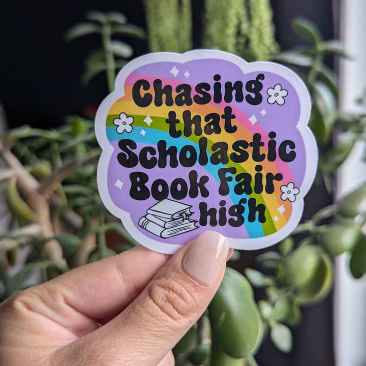 Moonlit Creations - Wholesale Sticker - Chasing that scholastic book fair high, nostalgia sticker4