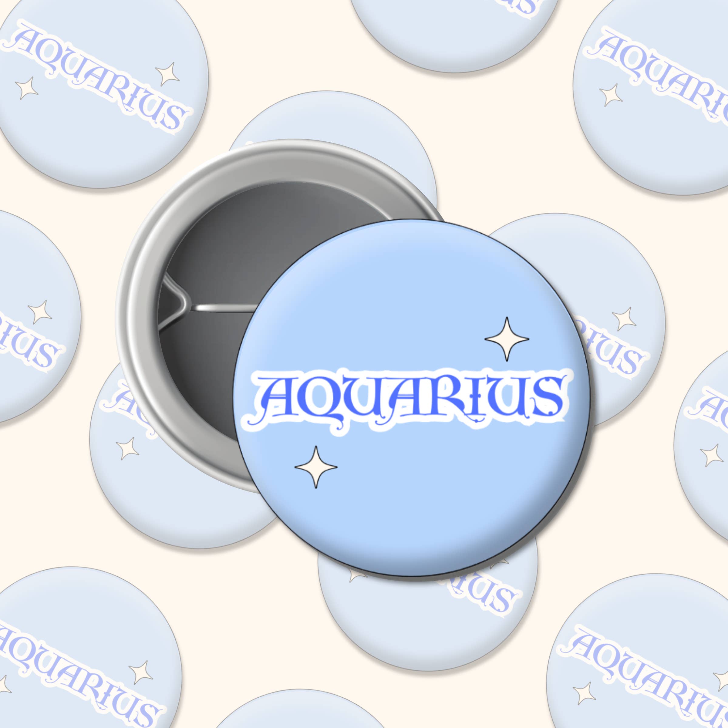 Relume – Engroshandel Reversnål/knap – Stjernetegn Pin - Vandmanden