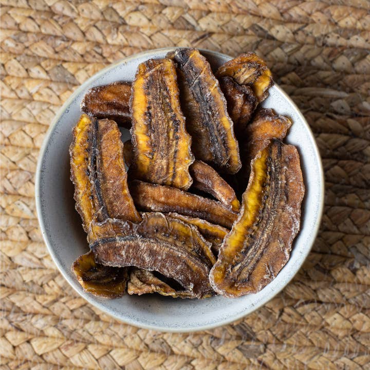 Kumaio® - Wholesale Dried/Dehydrated Fruit - Organic dried banana halves - 250 g1