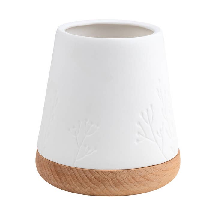 Poetry Lantern with Oak Base with Embossed Design for wholesale by Räder