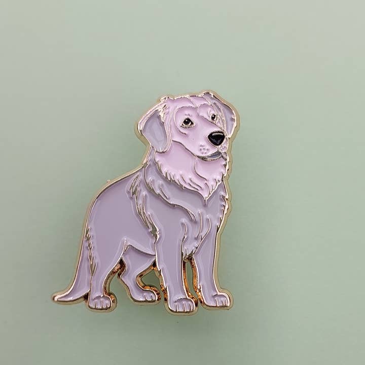 Patch Press - Wholesale Lapel pin/button - Maremma Dog Enamel Lapel Pin1